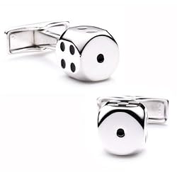 Snake Eyes Dice Cufflinks