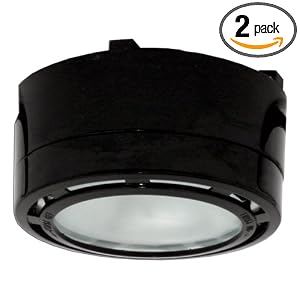 American Lighting ALPX40BK 12-Volt Under Cabinet Puck Lighting Kit, Xenon Bulb, 2 Pack,... by American Lighting