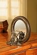 Oval Mirror with Mice
