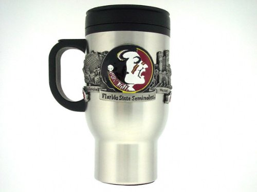 Florida State Seminoles Stainless Steel & Pewter Travel Mug