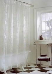 Cubitz Clear Vinyl Shower Curtain