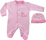 Luvable Friends Preemie Sleep N Play and Cap, Pink