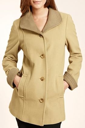 Classic Collection New Wool Rich Two Tone Mouflon Coat [T58-5748-S]