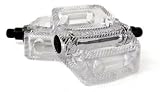 Eastern CFRP BMX Bike Pedals - Translucent Clear