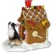 Tricolored Aussie Gingerbread House Christmas Ornament