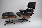 Modern Classic Plywood Lounge Chair & Ottoman with Palisander Base & Black Leather Uphostery "Top Quality Guaranteed" Modern Classic Plywood Lounge Chair & Ottoman with Palisander Base & Black Leather Uphostery "Top Quality Guaranteed"