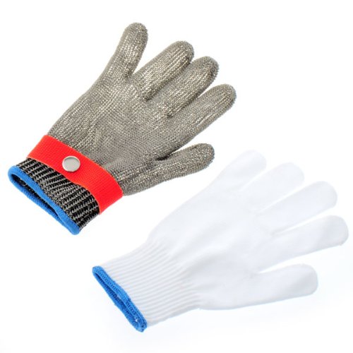 Jiafu Safety Cut Proof Stab Resistant Stainless Steel Metal Mesh Butcher Glove On Sale