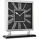 IMAGE OF Cooper Classics Butler Square Clock in Shiny Nickel