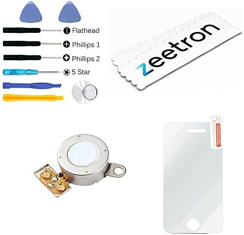 Zeetron Vibrate Module Replacement Kit for iPhone 4S (AT&amp;T/Verizon/Sprint - All Carriers) + Tools A1349 A1431 A1387