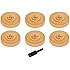 AES Industries 51823 (6-Pack) 4" Smart Eraser Pads for Pinstripe & Adhesive Removal w/ Free Drill Adapter Included (Made in USA)