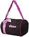 Private Label Girl's Quilted Nylon Dance Duffle Bag with Pink Polka Dot Bow, Black