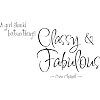 #2 A girl should be two things classy and fabulous coco chanel wall art wall sayings vinly stickers decals
