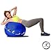 Active Balance Exercise Ball - Gym Grade Fitness Ball for Stability, Balance & Yoga - Comes with Bonus Resistance Bands and eBook Includes Pump & Accessories (Navy Blue/65 cm)