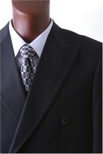 Men's Double Breasted Black Dress Suit
