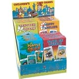 CartaMundi Four Assorted Kids Card Games - Farmyard Donkey, Happy Families, Jungle Snap & Pairs On Wheels