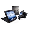 Tuff-Luv Tri-Axis Genuine Leather Case Cover for New Apple iPad 3 - Black