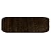 Garland Rug Traditional Plush Washable Nylon Rug, 22-Inch by 60-Inch, Chocolate