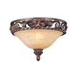 Savoy House Gallant Florencian Bronze Two-Light Flush Mount