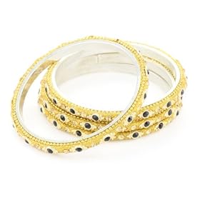 Chamak by priya kakkar Bangle Set With Crystals