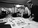Editors of Yankee Magazine Robb Sangendorph, Rob Trowbridge and Jud Hale Looking over...