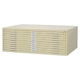 TEN-DRAWER,FLAT,FILE,SAND