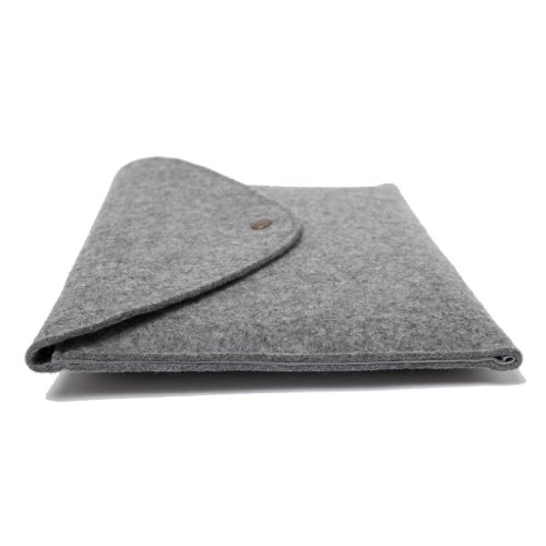 Suoran Sony VAIO Tap 11 Sleeve Case Cover Portable Computer Sleeve Laptop Bag Wool Felt Sleeve for Sony VAIO Tap 11-Grey
