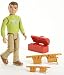 Fix-It Fun Caring Corners Dollhouse Play Set with Dad, Tool Box and Tool Belts