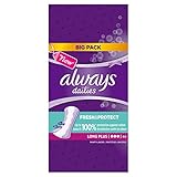 Always Long Plus Dailies Pantyliners, 44 Pads