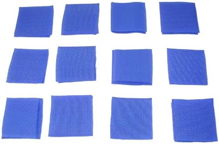 1.5" x 1.5" Sew On Velcro Squares - Royal Blue - 12 per package