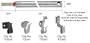 24" Standard Duty Window Balances Red Bushing (must be ordered with one of four clips)