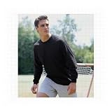 Champion 5.5 oz Cotton Long-sleeve Tagless T-shirt in Navy - Medium