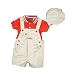 Baby : Newborn Boys 3pc Puppy Love Shortall Set, 3/6M
