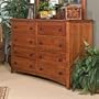 Kush Furniture Wedgewood 8 Drawer Mule Chest in Cherry Finish