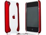 iPhone 3G/3GS Hard Case Flux Rot & Weiß