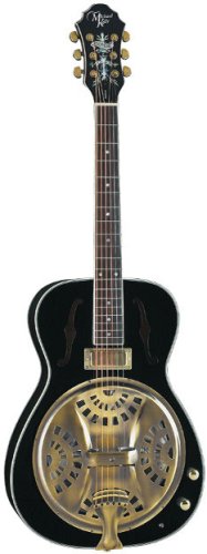 Michael Kelly Bayou E - Antique Brass Black 6-string Resonator Guitar