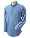 Harriton Men's Long-Sleeve Denim Shirt M550