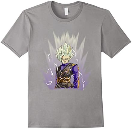 Men's Haven4Anime: Epic Zamasu Fusion White Dragon Super T-Shirt Medium Slate