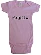 ISABELLA / Hurry Up - Name-series - White or Pink Onesie / Baby T-shirt