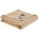 Sunbeam Imperial Nights Electric Heating Blanket Mushroom Beige, Full