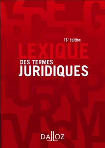 Lexique des termes juridiques