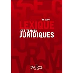 Lexique des termes juridiques