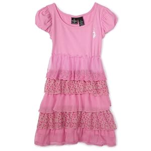 Baby Phat Girls 7-16 Mixed Material Dress