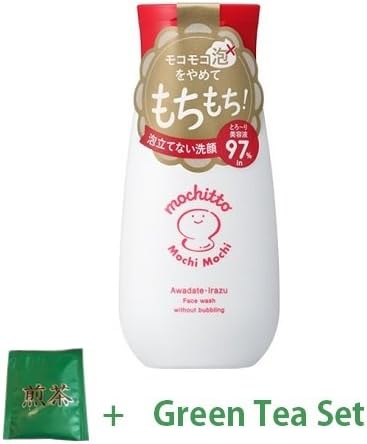 Ishizawa Mochitto Whipped Need Not Soap 180ml (Green Tea Set)