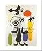 Art Poster Print - Figur Gegen Rote Sonne II - Artist: Joan Miro - Poster Size: 16 X 10 inches