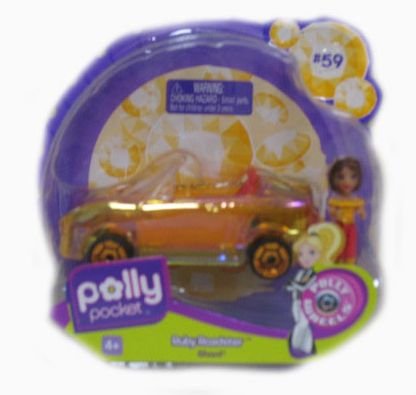 Polly Pocket Polly Wheels Ruby Roadster Shani Doll with Vehicle