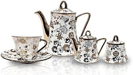 Artesa Collection 15-piece Tea Set (Service for 6), Ferns and Petals
