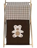 Baby and Kids Clothes Laundry Hamper for Sweet Jojo Designs for Chocolate Teddy Bear Bedding