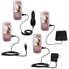 Road Warrior Kit for the Samsung SGH-L600 includes a Car and Wall Charger AND USB cable... by Gomadic for the SGH-L600
