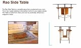 Logical Design Progression Modern Rao Side Table Cherry Wood and Stainless Steel