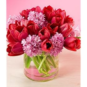 Valentine's Day Flowers - Love & Affection Flower Bouquet with Vase